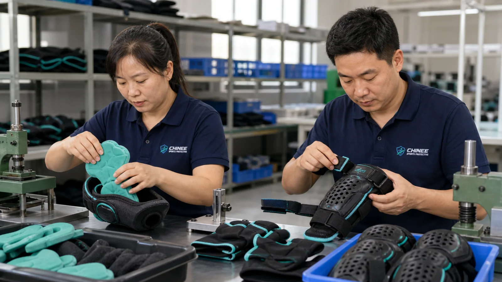 Protective Assembly at CHINEE sports protective factory