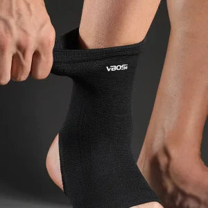 1 Piece Ankle Support Elastic Support Soft Lightweight Knitted Comfort for Plantar Fasciitis Running Gym Fitness Men Women