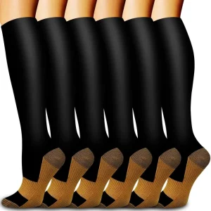 15-20 Mmhg Running Knee Length Calf Nurse Basketball Long Compression Socks