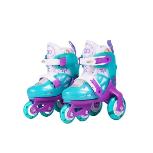 168 Triangular Four Wheel Outdoor Roller Skates Double Adjustable Protective Gear for Children’s Beginners