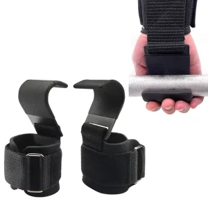 1PC Gym Hand-Bar Wrist Strap Weight Lifting Hook Grips with Palm Guard Fitness Hook Weight Strap for Pull-Ups Power Lift Gloves