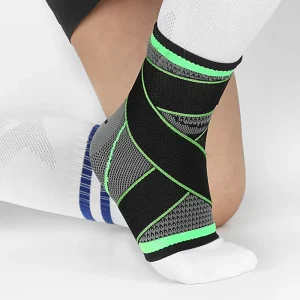 1PCS Adjustable Pressurized Breathable Nylon Bandage Ankle Support Protector Non-Slip Professional Protection Women Men