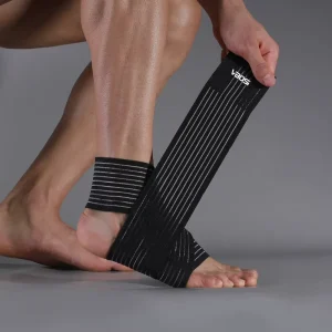 1Piece Ankle Support Brace Compression Elastic Breathable Adjustable Strap for Sports Outdoor Activities Running Men Women