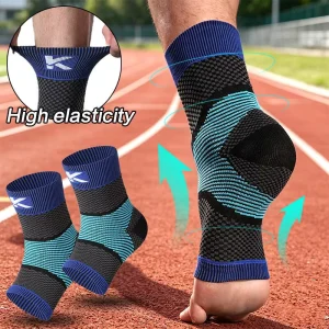 1pc Lightweight Summer Ankle Brace X Shape Knitting Moisture Wicking Fabric Heel Wrap Design Ankle Support