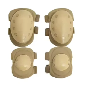 2 Knee & 2 Elbow Protective Pads Set Tactical Style Safety Guards for Paintball & Cycling Outdoor Combat Sports Armor Gear