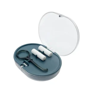 2 Layers Retainer Case Orthodontic Storage Box With Mirror Invisible Removable Braces Remover Aligner Chewies Silicone Stick