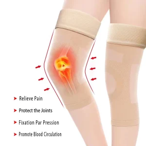 20 30mmHg Strong Compression Knee Brace & Support with Silicone Top Band for Training and Knee Pain Relief