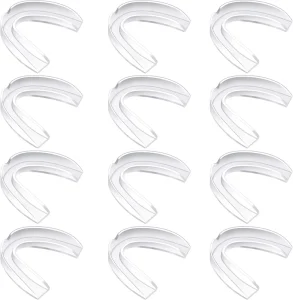 20 Piece Soft Comfort EVA Sports Mouth Guard for Boxing Taekwondo Karate Gym Transparent Adult 11 Plus Years