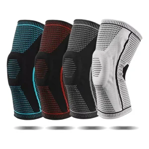 2166# Strong Support Compression Knee Sleeve Knee Support Knee Protector with Silicone Gel Pad