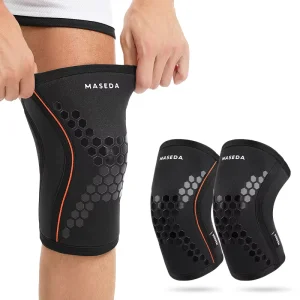 2226#Top Quality SCR Knee Pad 7MM Neoprene Knee Brace New Design Powerlifting Weightlifting Knee Sleeve Double Anti slip