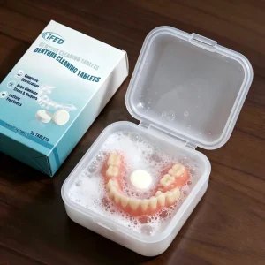 30 Denture Cleaning Tablets for Aligners Night Guard Mouth Guard Denture Cleaner Tablets