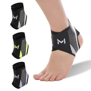 3059# Compression Ankle Wraps Nylon Fit Anti Slip Adjustable Brace for Sport Protection Athletic Injury Prevention