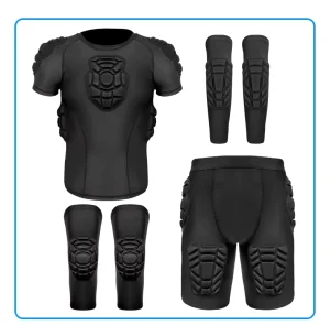 3D Anti Collision Sportswear Football Rugby Chest Protection Training Gear Tight Fitting Jersey Automated Cutting Technology