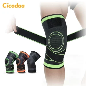 3D Knitted Elastic Nylon Knee Support Sleeve Compression Sport Knee Brace Manufacturer’s Elbow & Knee Pads