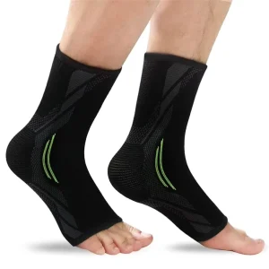 3D Nylon Knitted Ankle Compression Sleeves Socks Ankle Support Brace for Sprained Injury Recovery Football Basketball Sports