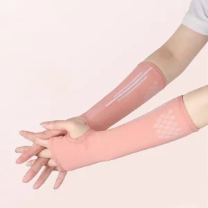 3D Weaving Compression Arm Sleeves High Elastic Breathable Forearm Supports for Volleyball Training