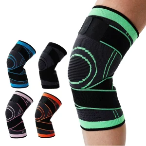 3D Weaving Compression Knee Brace Support Knee Support With Adjustable Strap