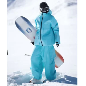3L Unisex Snowboard Suit Waterproof Moisture Wicking for Plus Size Ski Jacket and Pants Winter Outdoor Snow Wear Men and Women