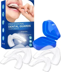 4PCS Mouth Guard for Sleeping at Night Reusable Mouth Guards for Clenching Teeth at Night Night Guard for Teeth