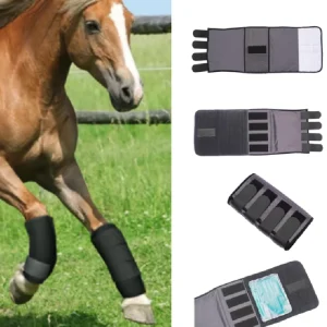 4Pc Horse Tendon Fetlock Boots Jumping Front Rear Hind Leg Protect Gear