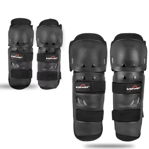 4Pcs EVA Motorbike Racing Elbow & Knee Pads with Professional Protection Windproof Design for ATV MTB & Crawling Sports