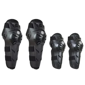 4Pcs Set Motorcycle Riding Knee Pad Motorbike Off road Elbow Knee Guard Motocross Racing Protective Gear Protector Guards Kit