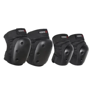 4Pcs Set PP Drop Protection Case Knee Elbow Pads Motorcycle Breathable Guard Elbowpads for Adult Children ATV MX DH Kneepad Gear