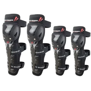 4pc/s Motorcycle Knee & Elbow Protective Pads Motocross Skating Knee Protectors MTB Riding Protective Gears Pads Protection