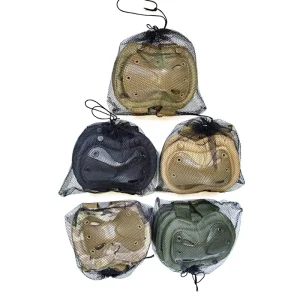 4pcs Tactical Nylon Knee Pads Elbow Pads Outdoor Knee Protectors Sport Hunting Skating Gear Knee Guard Elbow Shell