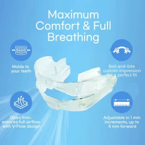 5 Level High Efficient Adjustable Dental Snore Mouth Guard Grinding Sleep Aid Device Anti Snore Device Stop Snoring Mouthpiece