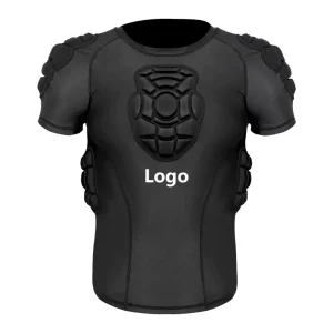 5-Pad EVA Anti-Collision Compression Shirt Shoulder Chest Waist Back Protection Lightweight Breathable Sports Vest