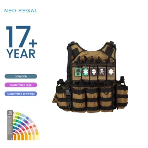 600D Polyester Tactical Vest Adjustable Outdoor Shooting Vest With Waterproof