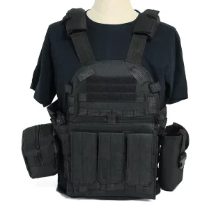 6094 Tactical Plate Carrier Vest MOLLE Combat Armor System for Hunting Paintball CS Adjustable Camo Men Vest