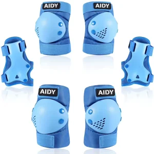 6PCS Set Kids Adult Skate Protect Gear Elbow Knee Pads Wrist Guard Skateboard Roller Skating Protective Gear Manufacturer