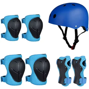 6pcs/7pcs LED Light up Elbow and Guard Knee Pads for Cycling Motorcycle Riding Equipment Protective Gear Sets