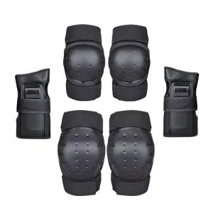 6pcs set Cycling Skating Protective Gear Pads Knee Elbow Pads Wrist Guards Outdoor Sport Safety Protector for Adults Kids