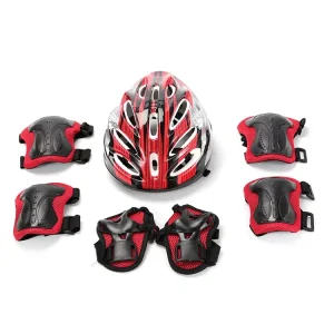 7Pcs Set Adult Teenager Knee/Elbow Pads Helmet Protective Gears for Skateboard Bicycle Ice Inline Roller Skate Protector