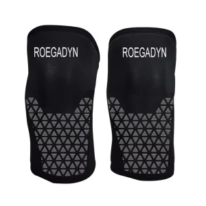 7mm Neoprene Silicone Knee Sleeves SCR Anti Slip Dot Covering Breathable Strength Training and Weightlifting Protector