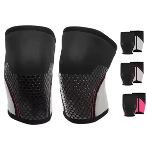 7mm Neoprene Weightlifting Knee Pads Non Slip Soft Compression Sleeves for Heavy Duty Powerlifting and Strength Training