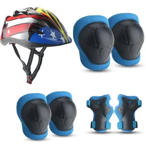 7pcs Kids Youth Adjustable Sports Protective Gear Set for Outdoor Sports Skateboarding Inline Roller Skating Premium Material