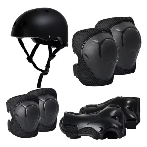 7pcs Protective Gear Set for Children Balance Wheel Skating Helmet Hand Elbow Knee Pads for Boys Girls Skateboard Safety