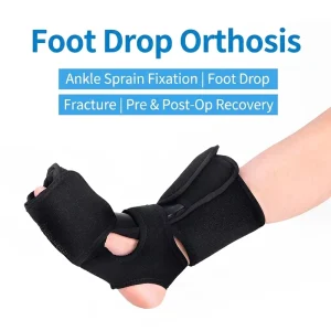 90° Night Splint Rigid Support Adjustable Straps Passive Stretching Brace for Foot Discomfort Relief