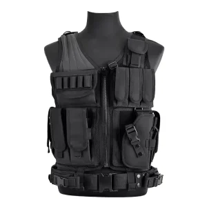 900D Tactical Vest Zipper Nylon Internal Frame Quick Release Multi Function Outdoor Training Vest Holster