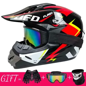 ABS Dual Lens Visor Flip up Modular Motor Off Road Full Face Motorcycle Helmets Cross Motocross Helmet