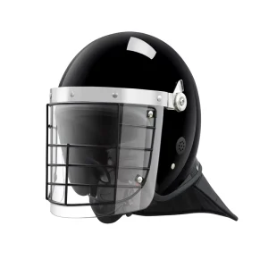ABS Full Head Face Protection Tactical Helmet With Visor Personal Defense Safety Gear