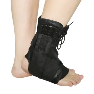 AK 025 Breathable Elastic Ankle Splint Foot Drop Orthotic Brace Adjustable Elastic Ankle Support Heel Brace for Heel Pain