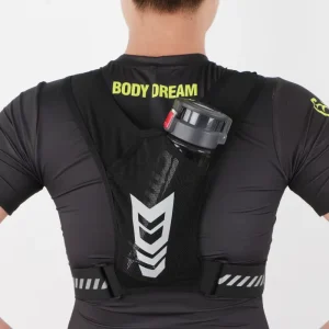 ANSI Class 1 Waterproof Reflective Safety Vest With Custom Logo Support For Running Cell Phone Hydration Backpack