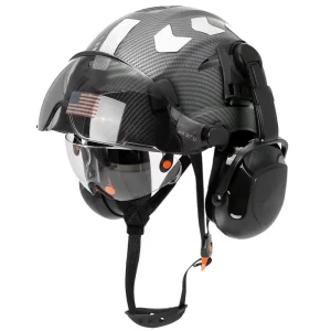 ANSI Type I Class C Hard Hat with Visor Industrial Construction Mining Safety Ear Muffs to Attach to Helmet