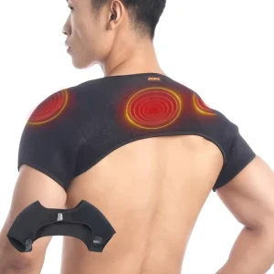 AOFIT Adjustable Compression Recovery Self heating Shoulder Brace Support Wrap Pad for Men Women