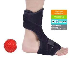 Achilles Tendon Ankle Brace with Adjustable Aluminum Support and Spandex Material